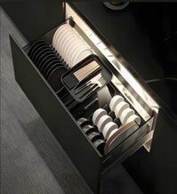 Kệ đựng chén dĩa, muỗng, thìa nhôm xingfa Higold 303852