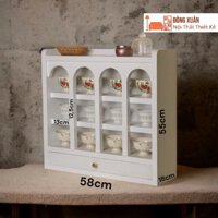 Kệ đựng cốc, chén, tủ decor trưng bày, tủ gỗ mini