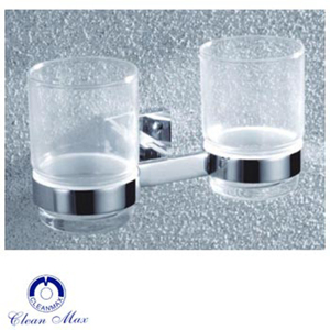 Kệ đựng cốc đôi CleanMax 36011 - Đồng mạ crom