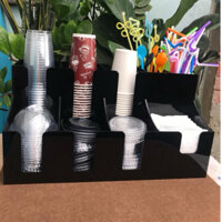 Kệ đựng cốc trà sữa 2 tầng 9 ngăn