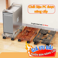 Kệ Đựng CPU Máy Tính Để Bàn Chicbabe Bánh Xe Di Chuyển Dễ Dàng Khung Chịu Tải Tốt Có Thành Lan Can Tiện Lợi Trắng/ Đen