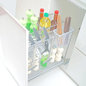 Kệ đựng dao thớt chai lọ inox nan dẹt Grob GC-20