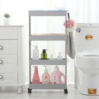 KỆ ĐỰNG ĐỒ 4 TẦNG CÓ BÁNH XE BẰNG NHỰA DỄ DÀNG DI CHUYỂN NHÀ BẾP TIỆN LỢi