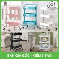 KỆ ĐỰNG ĐỒ ✔️  FREE SHIP  ✔️  KỆ ĐA NĂNG 3 TẦNG BẰNG SẮT CÓ BÁNH XE - CHÍNH HÃNG