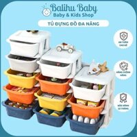 Kệ đựng đồ chơi cho bé, Kệ đựng đồ cho bé có bánh xe, Giá đựng đồ chơi 3,4,5 tầng đa năng.
