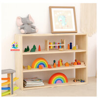 Kệ Đựng Đồ Chơi Cho Bé, Kệ Sách Đa Năng Ngăn Nắp Gọn Gàng, Gỗ Thông Nhập Khẩu 100% An Toàn Khi Sử Dụng