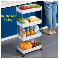 Kệ đựng đồ đa năng 4 tầng có bánh xe chuyên dụng cho spa inox cao cấp, Kệ góc tam giác 3 tầng bánh xe  đa năng GD608-KeSPA - Kệ SPA 4 tầng