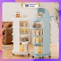 Kệ Đựng Đồ Đa Năng 4 Tầng Yeya Cho Bé Cao Cấp - Tủ Đựng Đồ 4 Tầng Cho Trẻ Sơ Sinh Có Bánh Xe - Thiết Kế Theo Tiêu Chuẩn