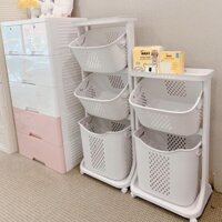 Kệ Đựng Đồ Đa Năng Rổ Kệ Nhựa 4 Tầng Có Bánh Xe Cao Cấp Đa Năng Tiện ích Việt Nhật