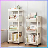 kệ đựng đồ - kệ NHỰA U 4 TẦNG có bánh xe xoay 360