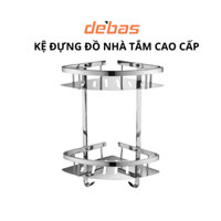 Kệ đựng đồ nhà tắm có móc treo đồ inox sus304 cao cấp kệ thẳng nhà tắm gắn tường Debas 1502M 1503M 1504M