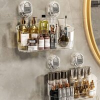 Kệ Đựng Đồ Nhà Tắm Treo Tường Hút Chân Không, Không Dán Keo, Không Khoan Tường, Tháo Lắp Dễ Dàng Chịu Tải Lớn