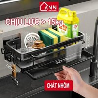 Kệ đựng đồ rửa chén dán tường chịu lực hơn 10kg chất liệu nhôm cao cấp