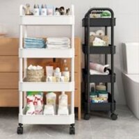 Kệ đựng đồ xe đẩy nhiều tầng Kệ Đựng Đồ Đa Năng Có Bánh Xe Đẩy Chuyên Dụng Chất Liệu Nhựa Cao Cấp (loại dầy chắc chắn)