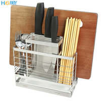 Kệ đựng đũa muỗng dao thớt đa năng inox 304 Hobby Home Decor KDMT4