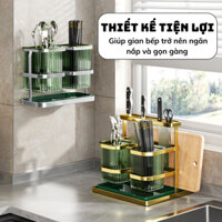 Kệ đựng đũa treo tường thiết kế sang trọng, ống đựng đũa khung thép cacbon chịu lực tốt X532