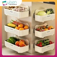 Kệ Đựng Gia Vị Dán Tường Nhà Bếp Khung,Kệ Để Đồ Nhà Bếp,Kệ Đựng Lọ Gia Vị / Tỏi / Gừng / Tỏi Gắn Tường Tiện Dụng Cho Nhà Bếp