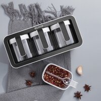 Kệ đựng gia vị ECOCO E2007 3 ngăn tặng kèm miếng dán không cần khoan tường.