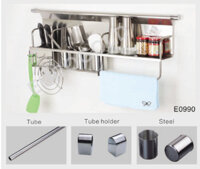 Kệ đựng gia vị Eurogold E0970, inox, để đồ đa năng, mã kích thước 700mm