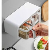 Kệ Đựng Gia Vị Gắn Tường Nhà Bếp  Hộp Gia Vị Thông Minh Tiết Kiệm Diện Tích ECOCO Cao Cấp