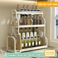 Kệ đựng gia vị nhà bếp Kệ gia vị inox để bát đũa dao thớt Kệ để gia vị nhà bếp Kệ hũ gia vị Kệ Gia Vị INOX 304