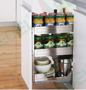 Kệ đựng gia vị,chai lọ inox hộp Edell EU.350A