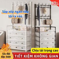 Kệ Đựng Giày Dép 5 Tầng Myd.23, Có Móc Treo Đồ Mũ, Nón, Quần Áo, Màng Chống Bụi, Tặng Kèm 8 Móc Treo