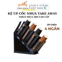 Kệ đựng ly, cốc trà sữa , kệ take away đẹp - cứng cáp, kệ nhựa cao cấp PP