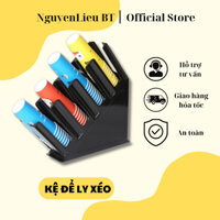 KỆ ĐỰNG LY, CỐC TRÀ SỮA NHỰA ABS ĐÚC NGUYÊN KHỐI LOẠI XÉO/ NGANG 2,4 NGĂN