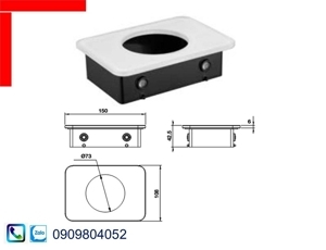 Kệ đựng ly kính trắng 495.80.239