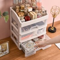 Kệ Đựng Mĩ Phẩm Để Bàn, Kệ Đựng Mỹ Phẩm để bàn xinh xắn, Để Đồ Trang Điểm 3 Tầng Trong Suốt