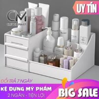 Kệ Đựng Mỹ Phẩm 3 Tầng 2 Ngăn Kéo, Hộp Đựng Đồ Trang Điểm, Makeup Bằng Nhựa Cao Cấp - Khay mỹ phẩm 16 ngăn