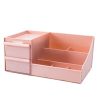 Kệ Đựng Mỹ Phẩm 3 Tầng 2 Ngăn Kéo, Hộp Đựng Đồ Trang Điểm, Makeup Bằng Nhựa Cao Cấp - ngẫu nhiên