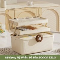 Kệ Đựng Mỹ Phẩm Để Bàn ECOCO E2014 - Hộp Đựng Thuốc Loại Vuông Đa Năng Nhiều Tầng Tiện Dụng Cho Gia Đình