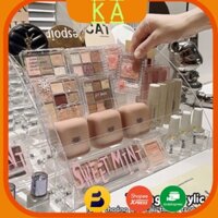 Kệ đựng mỹ phẩm để bàn nhựa trong suốt son môi tủ để đồ trang điểm