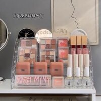 Kệ đựng mỹ phẩm để bàn nhựa trong suốt son môi tủ để đồ trang điểm, Kệ đựng son đồ nail siêu tiện lợi luôn ạ P.c