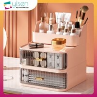 Kệ Đựng Mỹ Phẩm Để Bàn Trong Suốt Chống Bụi Tiện Dụng