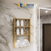 Kệ đựng mỹ phẩm, kệ treo tường nhà tắm chống ẩm, dễ lắp ráp