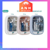 Kệ đựng mỹ phẩm treo tường nhà tắm Hokori Việt Nhật chống nước có nắp chính hãng việt nhật