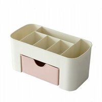 Kệ đựng mỹ phẩm và đồ trang điểm mini bằng nhựa  - Hồng