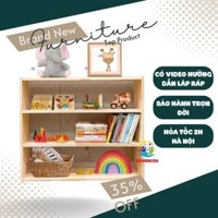 Kệ Đựng Sách , Đồ Chơi 3 Tầng Chất Liệu Gỗ Thông Nhập Khẩu , Giá Để Đồ Cho Bé Dễ Dàng Lắp Ráp , Kệ Gỗ Đa Năng