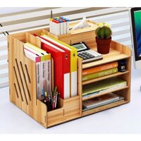 Kệ đựng sách, tủ sách để bàn, kệ hồ sơ đa năng bằng gỗ cao cấp NHIỀU NGĂN TIỆN LỢI