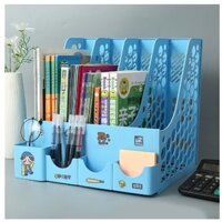 Kệ Đựng Tài Liệu, giá đựng tài liệu Để Bàn Nhiều ngăn đựng Tiện Dụng có gắn kèm khay đựng bút, hộp đựng bút Chưa Có Đánh