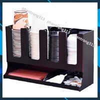Kệ đựng, úp cốc trà sữa bằng nhựa Mica ABS cao cấp, nhiều ngăn chứa, siêu bền, siêu tiện lợi - phantrang313