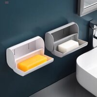 Kệ Đựng Xà Bông Dán Tường Có Nắp Dạng Hộp Mới, Chất Liệu Nhựa Cứng Kiểu Dáng Sang Trọng, Kệ Nhà Tắm