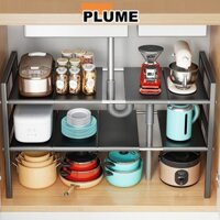 Kệ Gầm Bếp Để Xoong Nồi Chảo Dưới Gầm Bồn Rửa,Kệ Để Đồ Nhà Bếp Đa Năng Tiện Lợi Khung sắt Điều chỉnh độ dài tùy ý