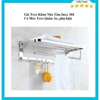 Kệ treo quần áo 2 tầng Inox