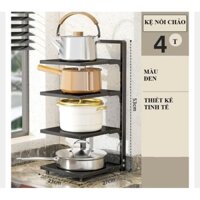Kệ Giá Để Xoong Nồi Chảo 4 Tầng Đa Năng Tiện Lợi