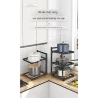 Kệ Giá Để Xoong Nồi Chảo 2-3-4-5 Tầng Có Thể Điều Chỉnh, Dùng Để Trên Kệ Bếp, Gầm Bếp, Góc Bếp (Sỉ Toàn Quốc)