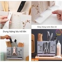 KỆ GIÁ ĐỰNG CẮM ĐŨA MUỖNG KHAY KỆ ĐỂ CẮM DAO NHÀ BẾP DÁN TREO TƯỜNG ĐA NĂNG CAO CẤP SANG TRỌNG